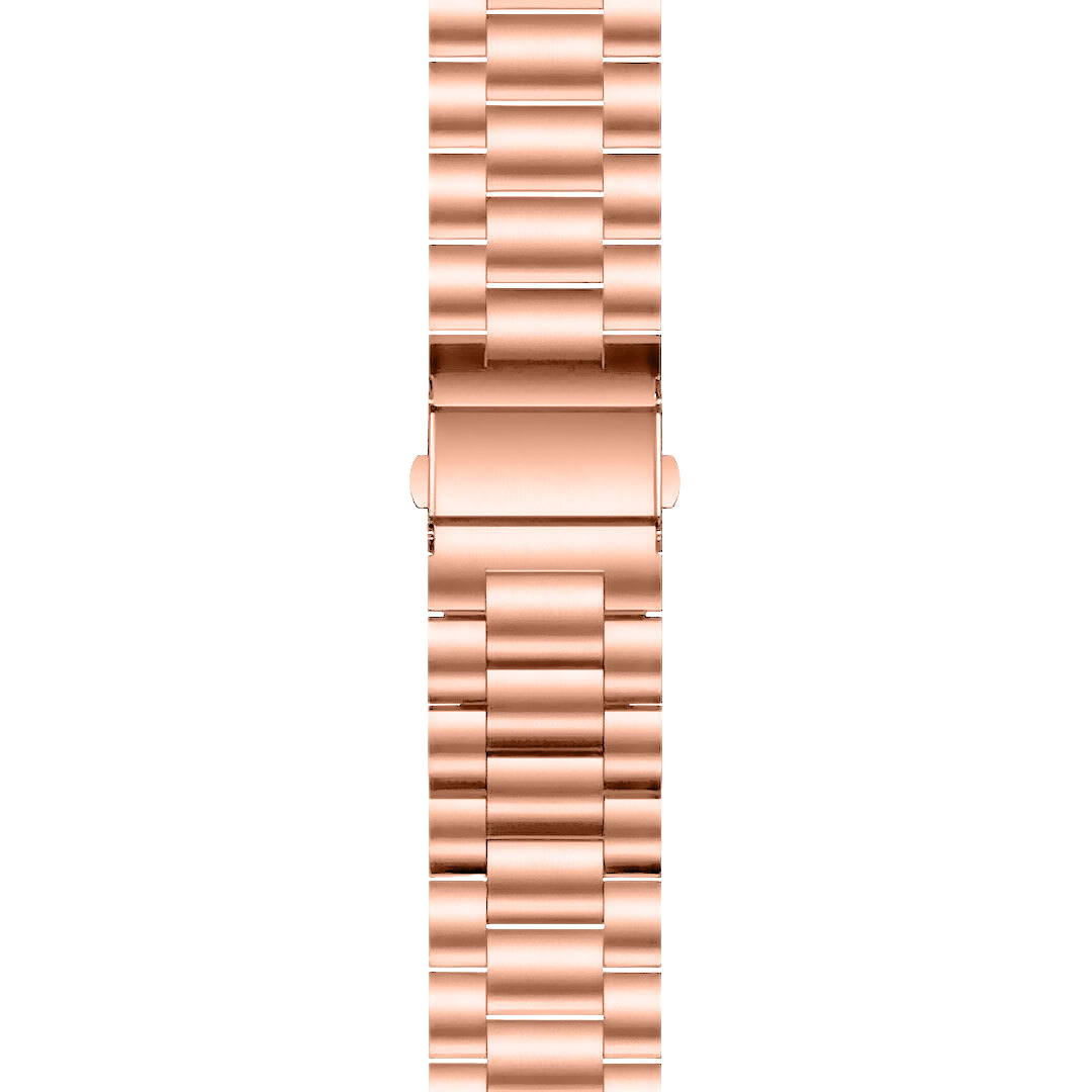 Stalen bandje Rosé goud