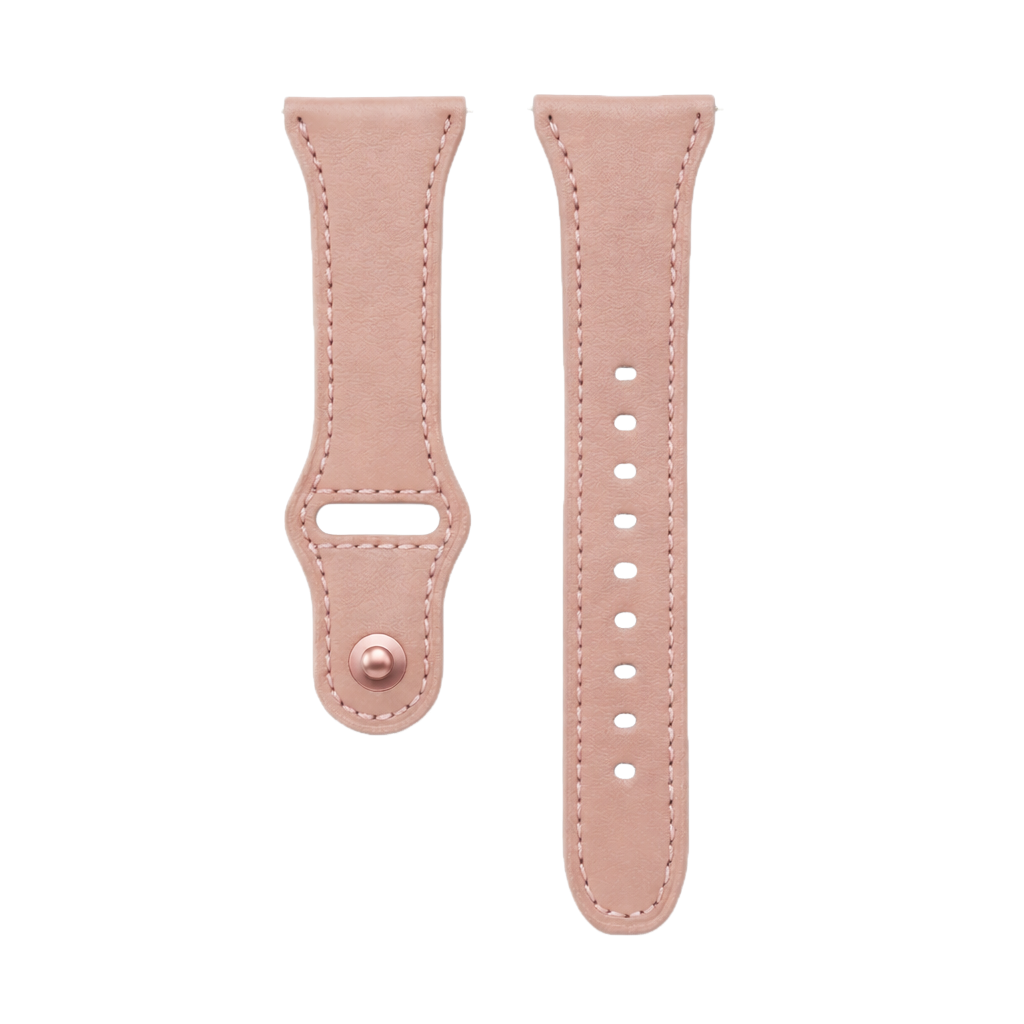 Leren bandje moderne sluiting roze